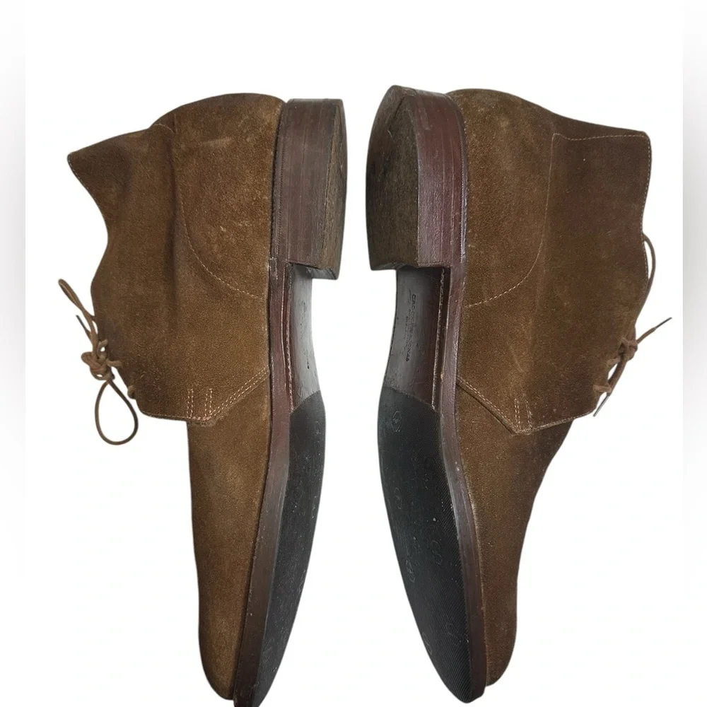CROCKETT & JONES for Barneys New York CHUKKA BOOT LIGHT snuff SUEDE LEATHER SOLE